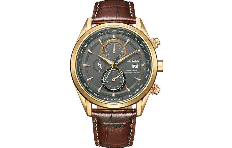 CITIZEN Ecology Drive Collection Light Powered Quartz Movement Cow Leather Strap Watch Unisex