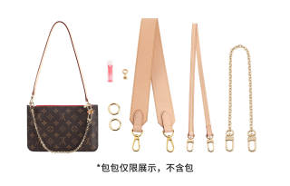 Ingenuity Handmade Cow Leather Shoulder Bag With Shoulder Strap Accessories And Decoration Chain Strap Women's Beige