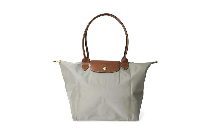 LONGCHAMP Le Pliage Recycled Material Dumpling Bag Handbag, Shoulder Bag Regular Women's Gray
