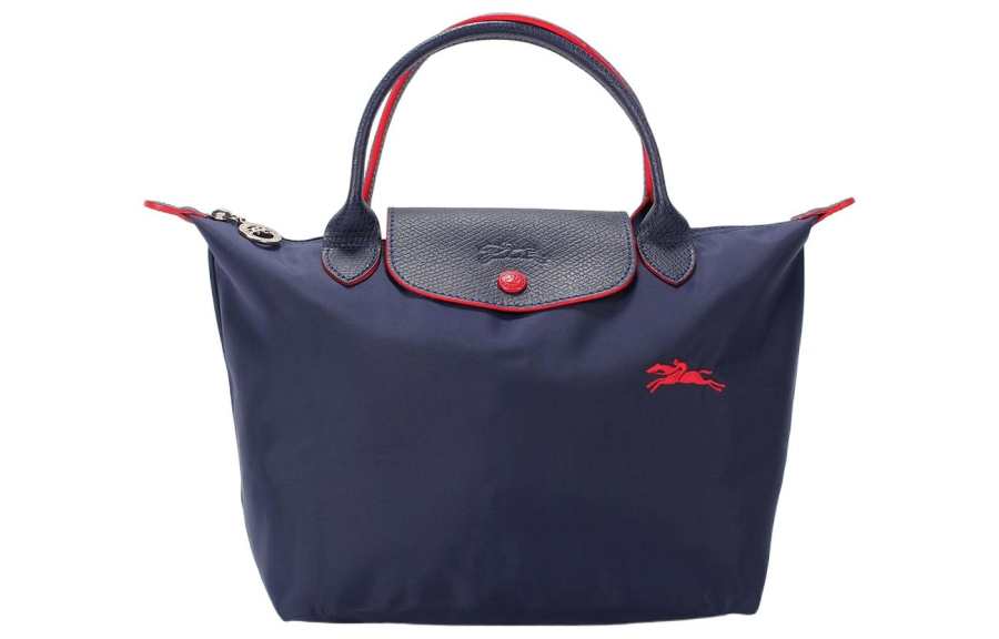 LONGCHAMP Le Pliage Club Canvas Bag, Dumpling Bag, Tote Bag, Shopping Bag, Handbag Small Women's Marine Blue