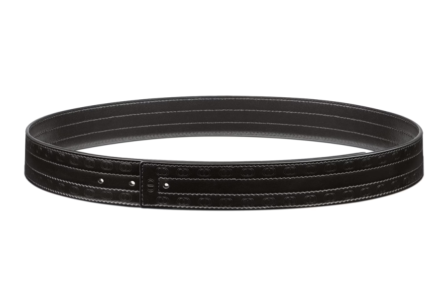 DIOR DIOR Double sided Cow Leather Belts Men's Width 3.5cm
