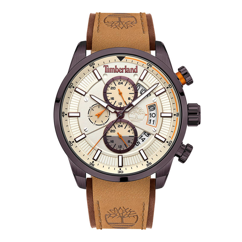 Timberland Callahan Wrist Watches Quartz Movement Beige Watch Dial Men's Watches