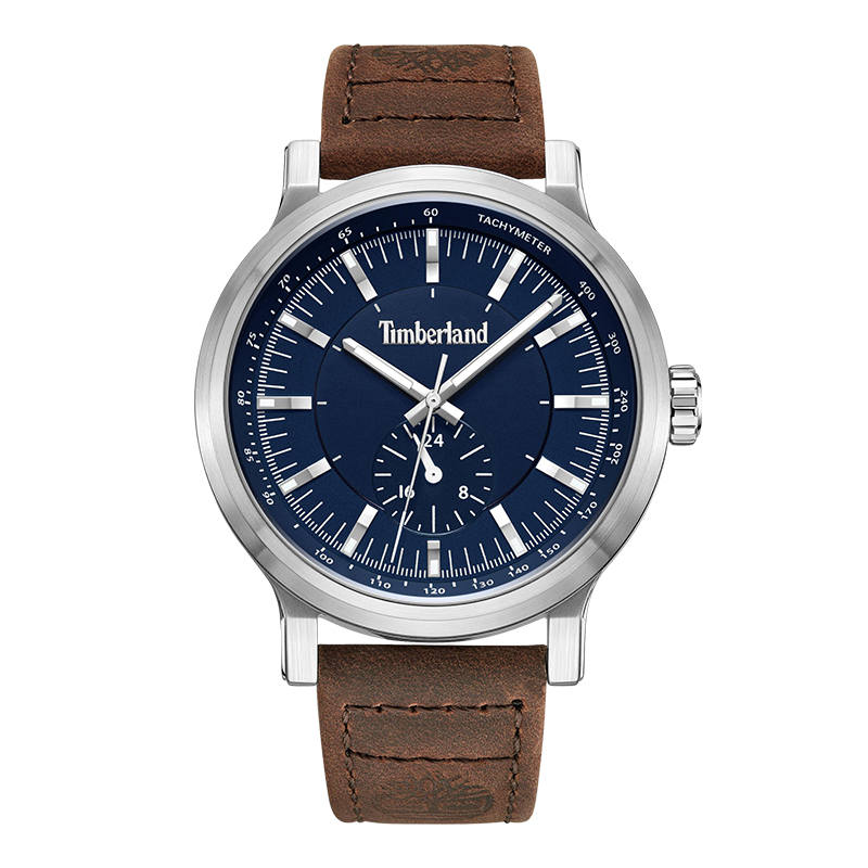 Timberland Driscoll Wrist Watches Quartz Movement Leather Strap Blue Dial Men's Watches