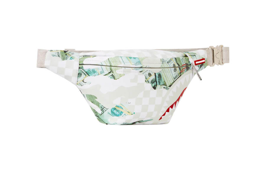 SPRAYGROUND PVC Casual Bag, Crossbody Bag, Fanny Pack Small Unisex Raw White