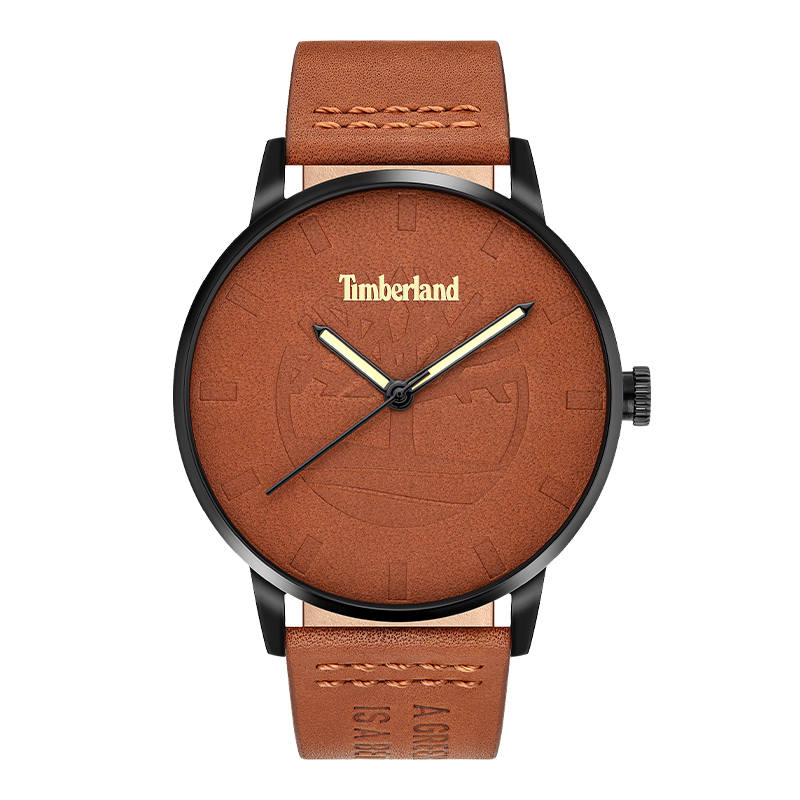 Timberland Raycroft Wrist Watches Quartz Movement Leather Strap 44mm Red Watch Dial Men's Watches