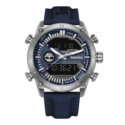 Timberland Bucksport Wrist Watches Quartz Movement Leather Strap Black Dial Men's Watches