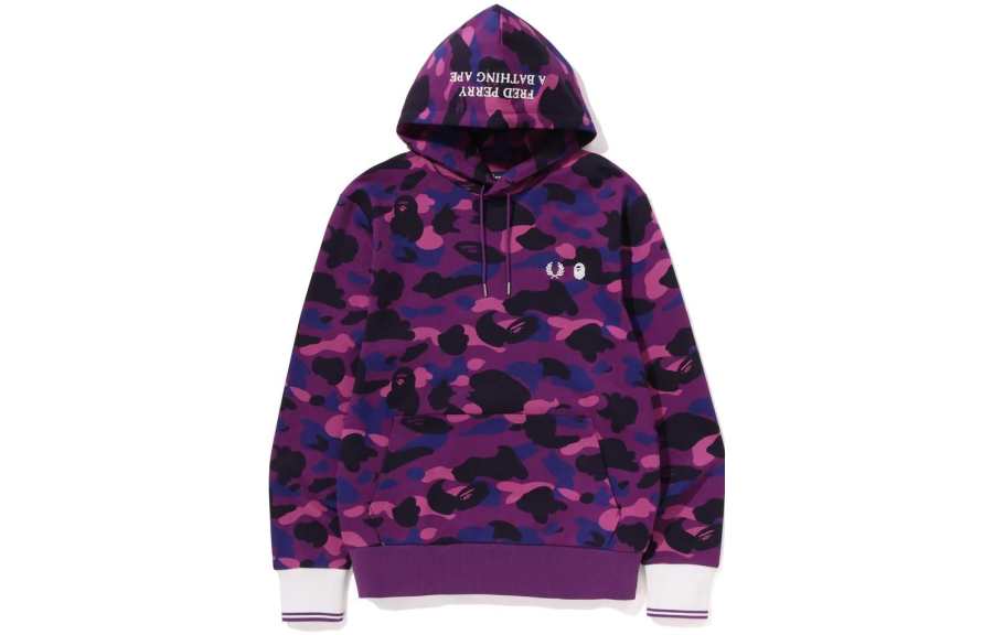 A BATHING APE X FRED PERRY BAPE X FRED PERRY SS23 Hoodie Men's Purple