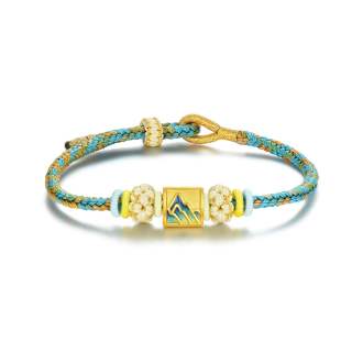 CHOW TAI SENG National Treasure Gold Bracelet Unisex