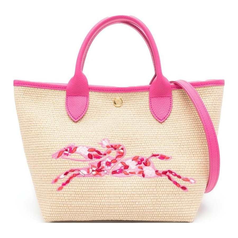 LONGCHAMP Le Pliage Canvas Basket Bag, Shoulder Bag, Crossbody Bag, Handbag Small Women's Peach Pink