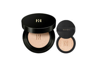 HERA Black Gold Air Cushions Matte Concealing Waxed Leather Mixed Leather