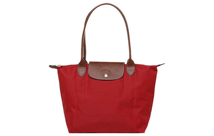 LONGCHAMP LONGCHAMP Le Pliage Canvas Dumpling Bag Shoulder Bag Small Women's Red