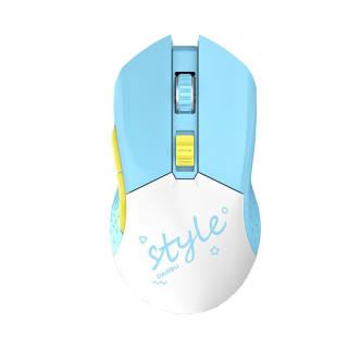Dareu Nomad EM901 Bluetooth 2.4G Seam Dual Mode, Programmable Key, White Blue Multicolor Mice