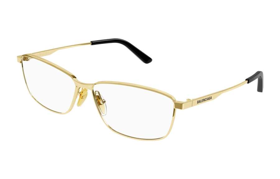 Balenciaga logo-engraved rectangle-frame glasses