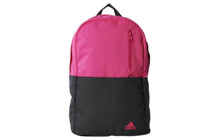 Adidas Adidas Zip Closure Polyester Backpack Regular Unisex Pink/Black