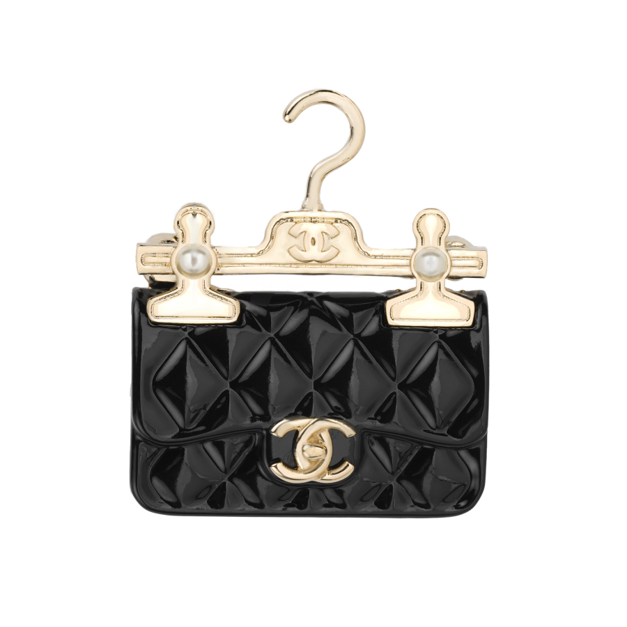 CHANEL CHANEL Coco Brooches Women's Black