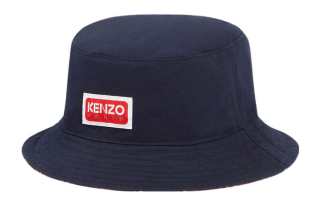 KENZO 【Replicated_PMPrevious Season】reversible logo-print buckle hat