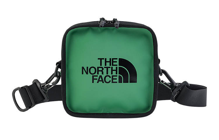 THE NORTH FACE 2.5L Small Square Bag One Shoulder Crossbody Outdoor Bag Polyester Green Unisex