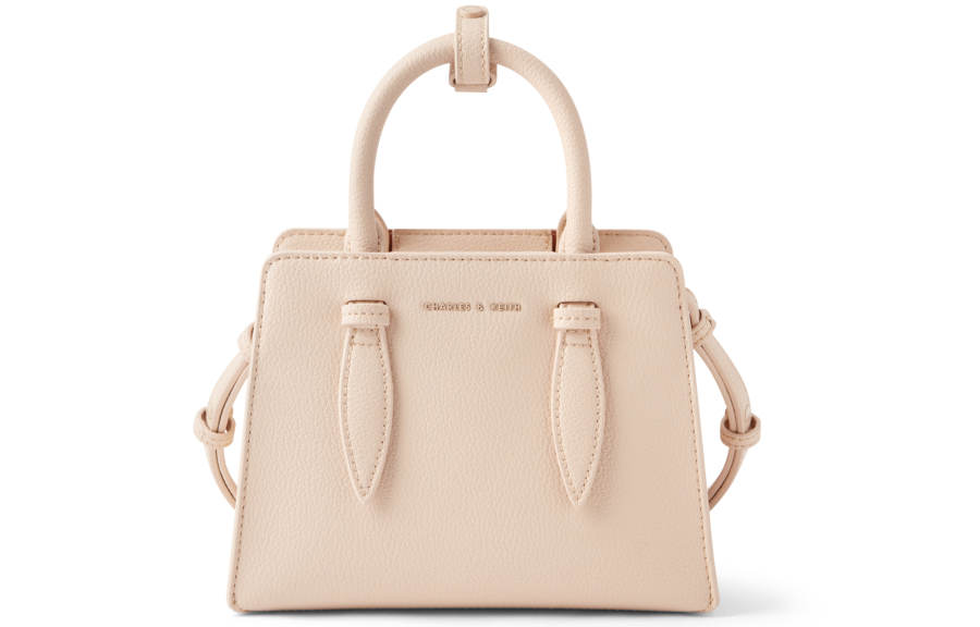 CHARLES&KEITH Pu Bunny Earmuff Handbag Medium Women's Nude Flesh/Black