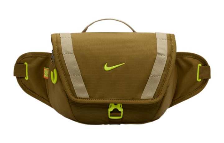 Nike Nike Fabric One Shoulder Crossbody Fanny Pack Regular Unisex Olive Green