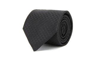 EMPORIO ARMANI Monogram Jacquard Pointed Tip Tie