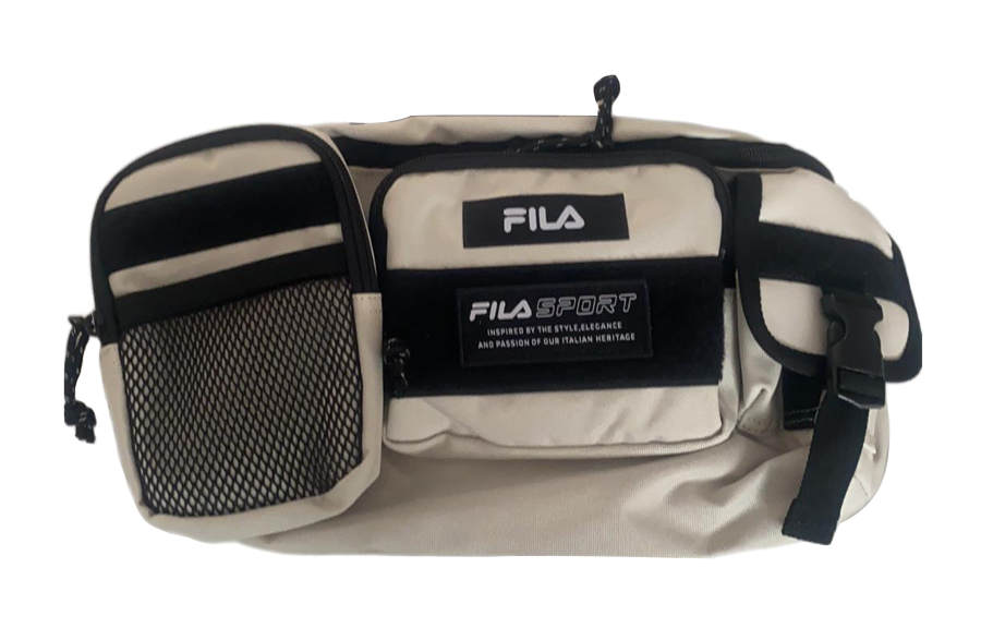 FILA Polyester Shoulder Bag, Crossbody Bag, Fanny Pack Regular Unisex Khaki