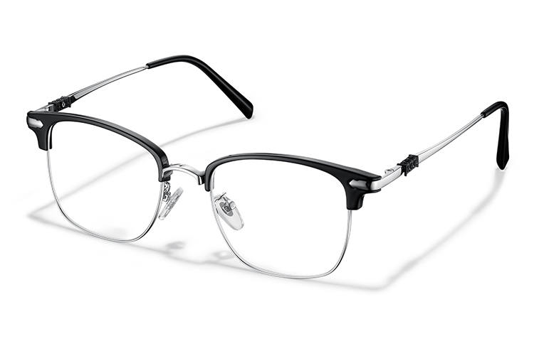 Welly Merck Alloy Square Prescription Glasses Unisex
