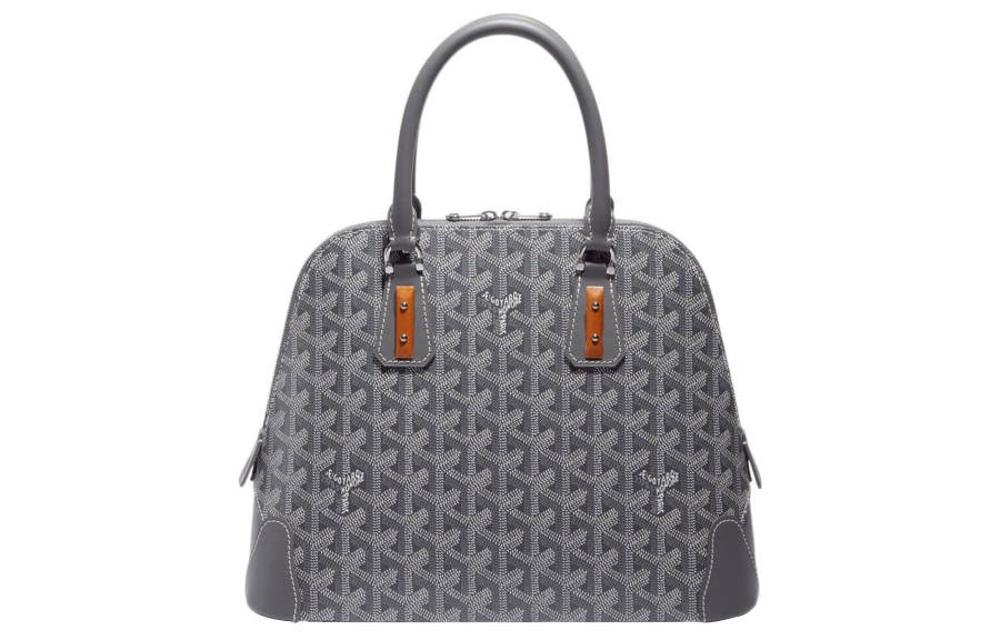 GOYARD Vendôme Canvas With Leather Shoulder Bag, Crossbody Bag, Handbag Small Unisex Gray