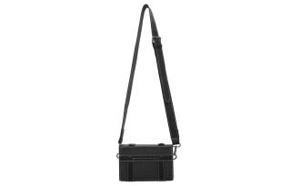 HAWA Pu Shoulder Bag, Crossbody Bag Large Unisex Black/Brown