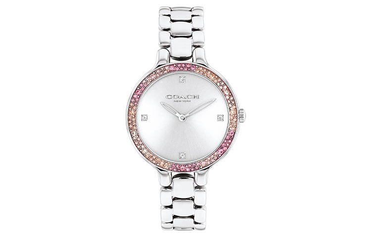 COACH CHELSEA Wrist Watches Quartz Movement Stainless Steel Strap 32mm Silver Dial Women's Watch 30m Water Resistant