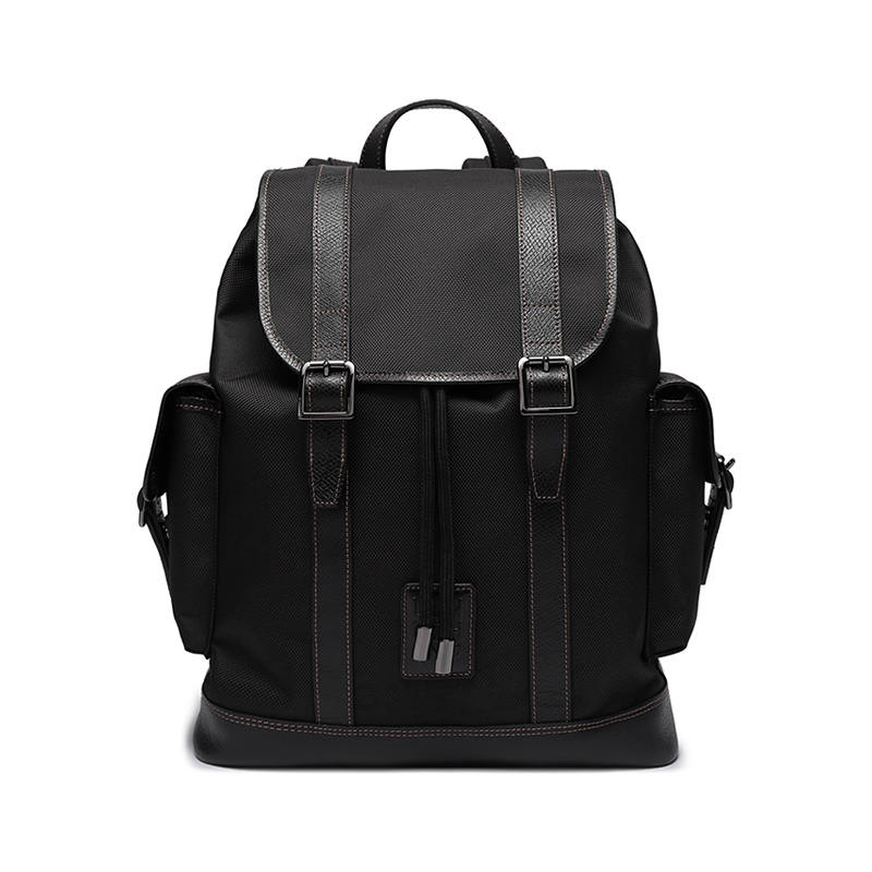 LONGCHAMP LONGCHAMP Boxford Cow Leather Backpack Men's Black