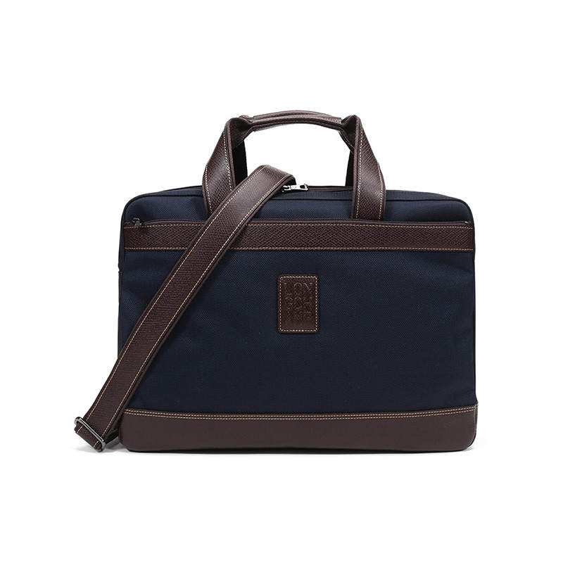 LONGCHAMP Le Pliage Fabric With Leather Travel Bag, Briefcase, Laptop Bag, Portable, Crossbody Bag Men's