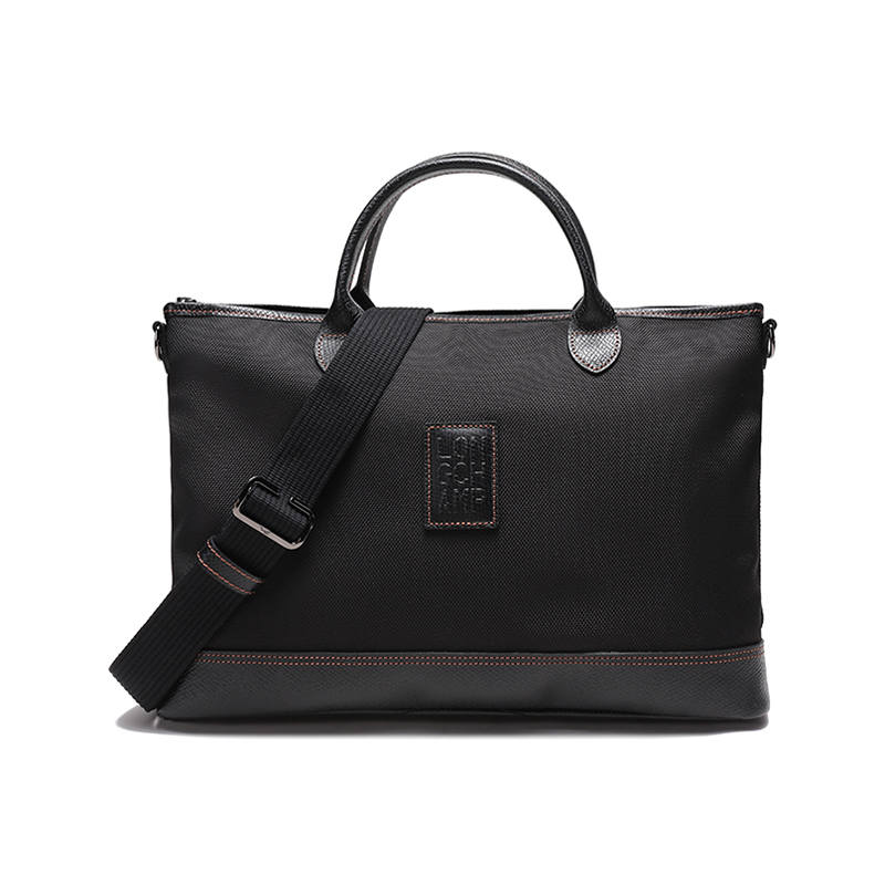 LONGCHAMP Boxford Portable One Shoulder Crossbody Briefcase Small Men's Black