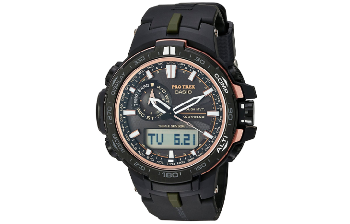 CASIO CASIO Unisex PRO TREK 52mm Black Watch PRW-S6000Y-1CR