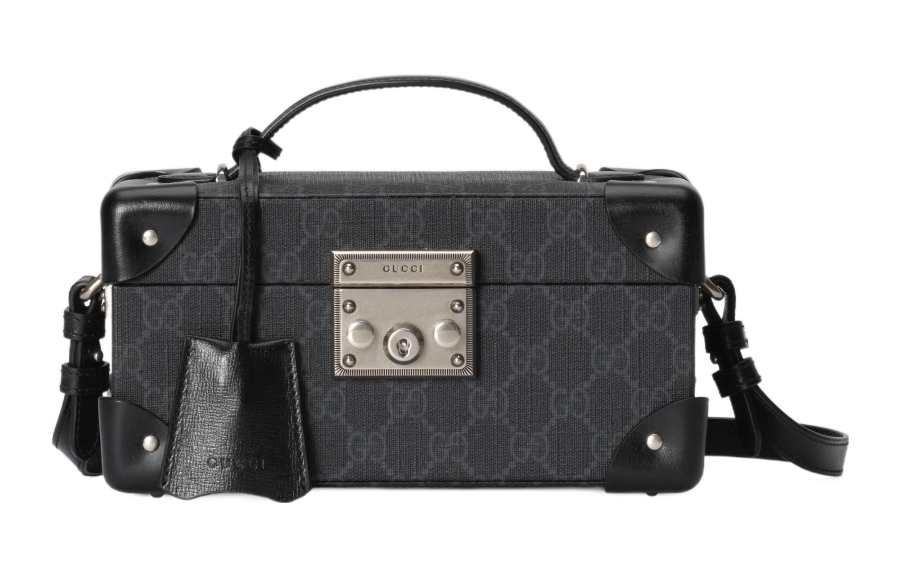 GUCCI Canvas Handbag, Shoulder Bag, Crossbody Bag Women's Gray