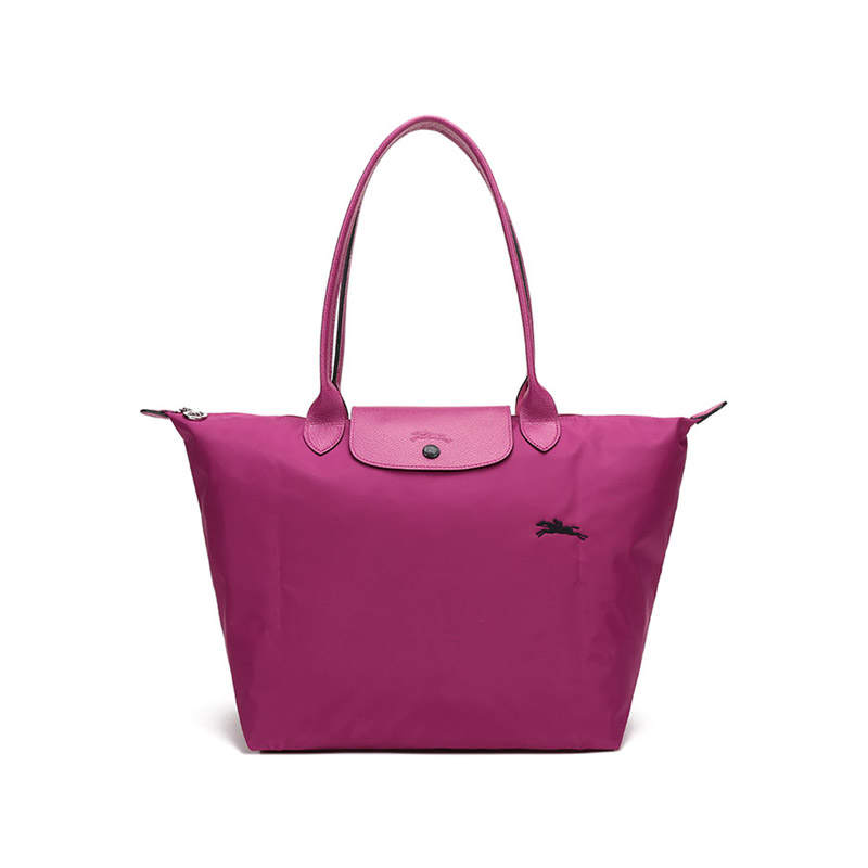 LONGCHAMP Le Pliage Club Nylon Fabric Crossbody Handbag, Shoulder Bag Small Women's Fuchsia
