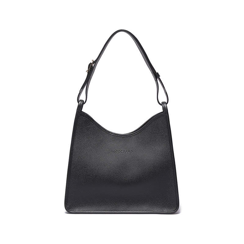 LONGCHAMP Medium Le Foulonné Hobo Leather Bag