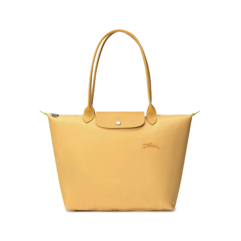 LONGCHAMP Le Pliage Green Eco Friendly Canvas One Shoulder Handbag 31 Women's Yellow