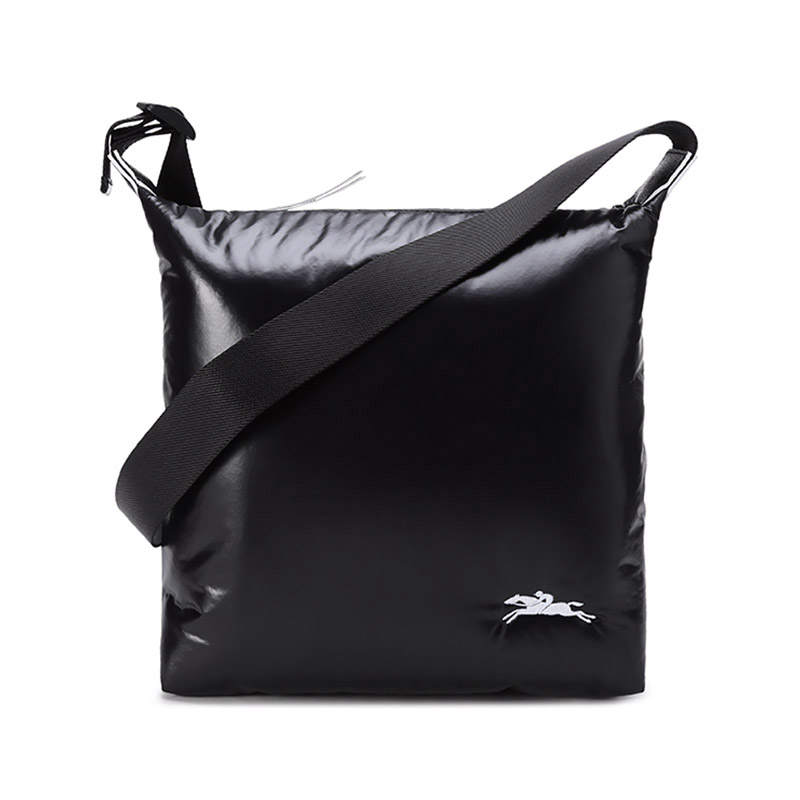 LONGCHAMP Le Pliage Canvas With Nylon Crossbody Bag, Shoulder Bag Women's Black