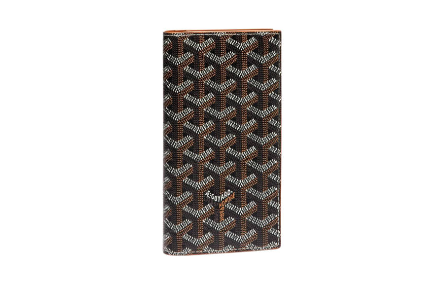 GOYARD SAINT ROCH Canvas With Leather Dog's Teeth Wallet Unisex Brown