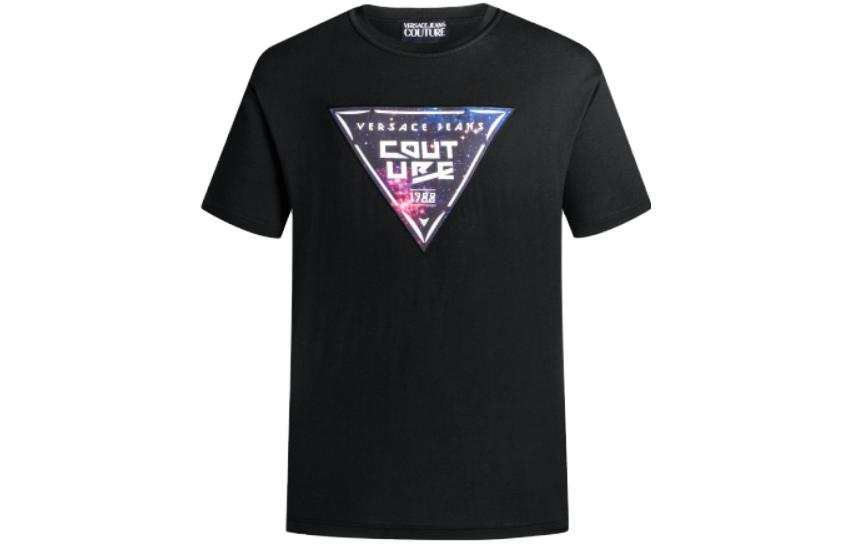 VERSACE JEANS COUTURE Graphic Printed Crewneck T Shirt