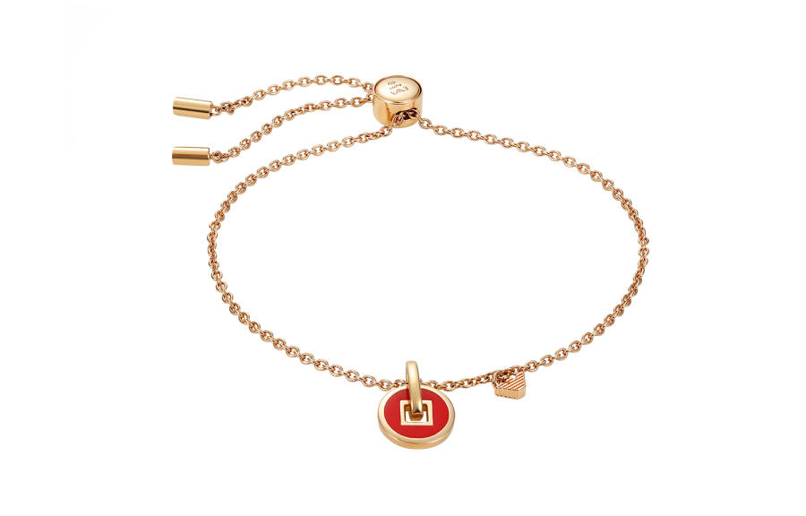 EMPORIO ARMANI 925 Sterling Silver Bracelets Women's Rose Gold