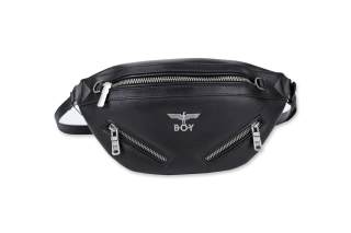 Boy London Synthetic Leather Sling Bag Regular Unisex Black