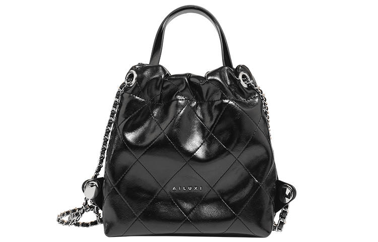 AILUXI Pu Handbag, Shoulder Bag, Backpack Medium Women's Black