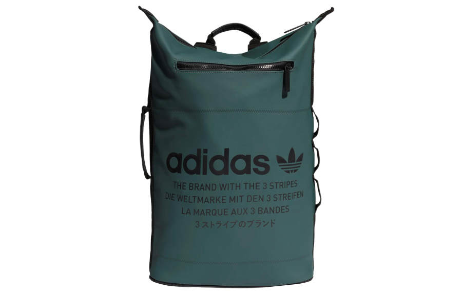 Adidas Originals Polyurethane Backpack Unisex Dark Green