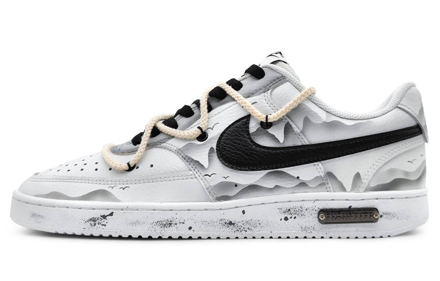 Nike Nike Court Vision 1 Skateboard Shoes Men's Low Top White/Black