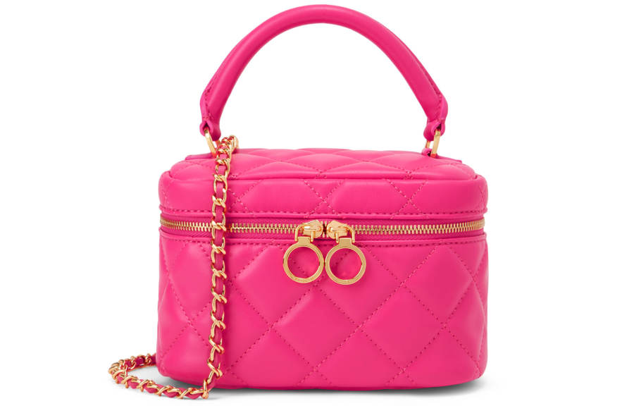 CHARLES&KEITH Pu Charles & Keith Bag Box Makeup Bag Crossbody Handbag Small Women's Black/Fuchsia/Orange/White