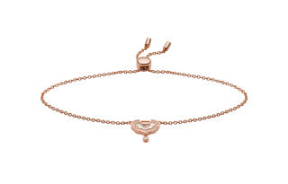 EMPORIO ARMANI 925 Sterling Silver Bracelets Women's Rose Gold