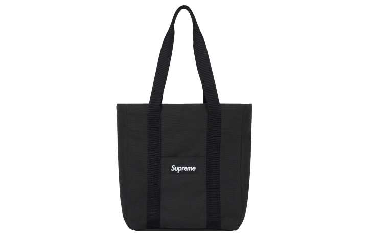 Supreme Supreme Canvas Tote Bag, Shopping Bag, Shoulder Bag, Handbag Unisex Black