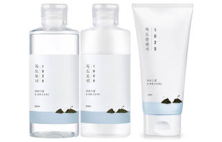 ROUND LAB Deep Cleaning Dokdo Skincare Sets Moisturizing And Hydrating