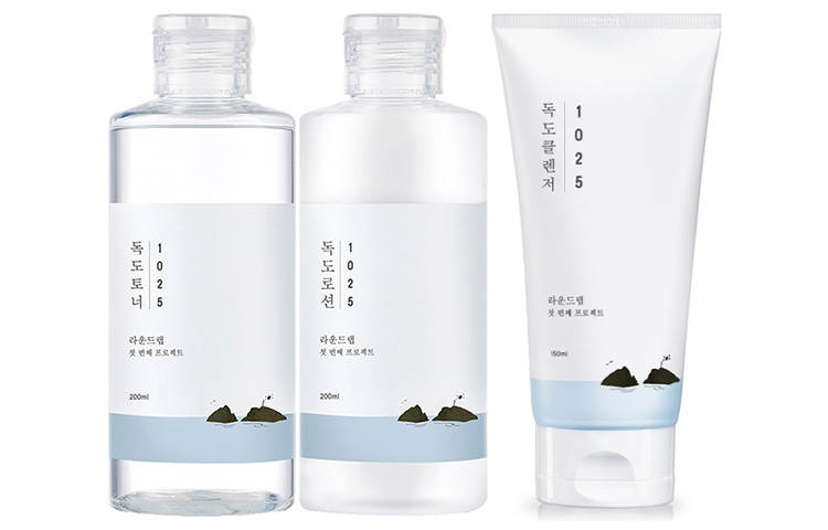 ROUND LAB ROUND LAB Deep Cleaning Dokdo Skincare Sets Moisturizing And Hydrating